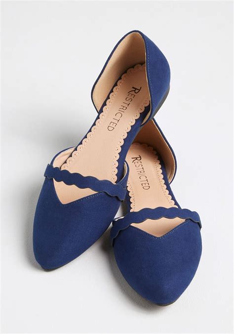 women's navy blue shoes flats